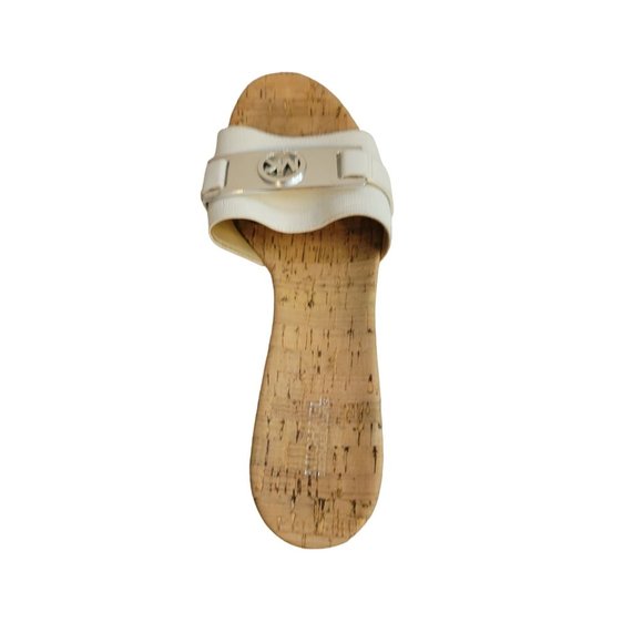 Micheal Kors Women's Wedge Leather Platform Sandal Rubber Outsole Size 8.5M - Picture 7 of 8